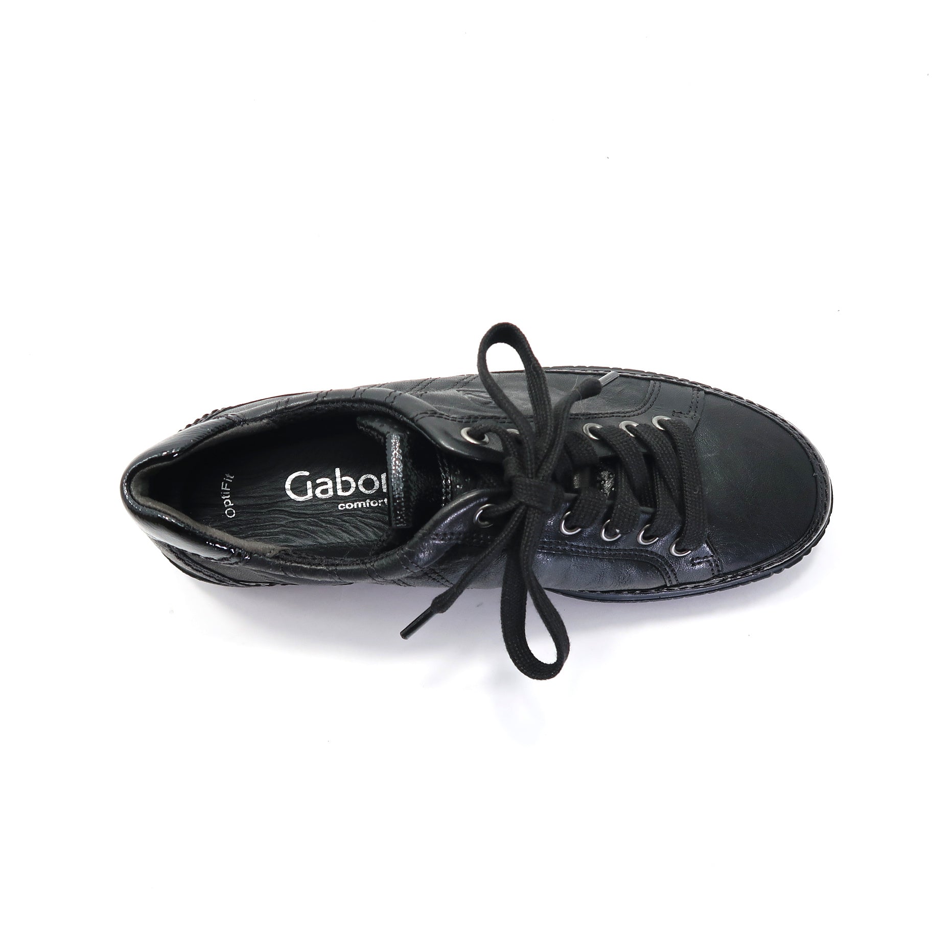 【美品】Gabor　ガボール　スニーカー　ブラック　26458　24cm 26458】レザースニーカー｜HAYASHIGO ONLINE SHOP -ハヤシゴ